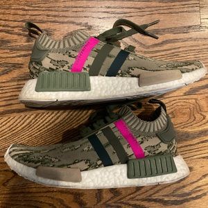 Adidas Ultra Boost Womens 7.5 Sneakers - Camo Olive Green BZ0222 PrimeKnit